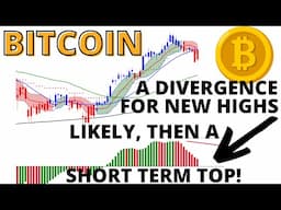 A Bitcoin Divergence is Still Likely to Form Taking BTC to a New High for a Short Term Top