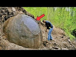 Excavator Cracks Open Rock, Realizes His Mistake