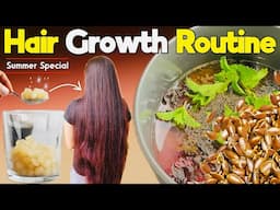 Summer Hair Care Routine (2025) For Long, Strong & Shiny Hair | Stop Hair Fall / Start Growth❤️