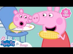 Eat Our Vegetables Song! + More Nursery Rhymes for Kids | Healthy Habits | Peppa Pig Music Official