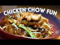 Amazing Satisfying Chicken Chow Fun | Wally Cooks Everything