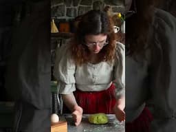 Make Dandelion Greens Egg Noodles with Me 🌱🌼🍝 #asmr #cooking #foraging