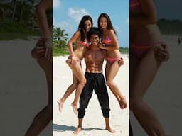 Bruce Lee at the beach. #trending #shorts #funny