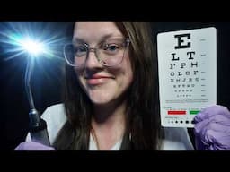 ASMR Sleep Inducing Eye Exam - bright light triggers, relaxing medical role play