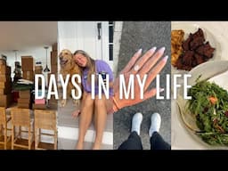 VLOG: HUGE unboxing, grocery haul, new hair + nails, etc !