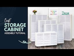 Best Craft Organizer Storage Cabinet Assembly Tutorial