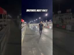 Brothers Must Race One Another at Drag Bike Race