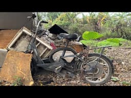 The Talented Craftsman Restored An Abandoned And Badly Damaged YAMAHA Mini Electric Bike (TDP 101Z).