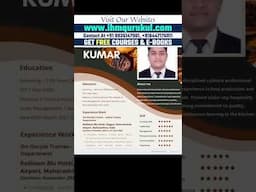 Resume में Objective क्या लिखें? ये Trick अपनाओ! 💼 (Chef/Hotel Jobs) #ResumeTips #ChefJob
