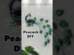 "Best Out of Waste Peacock 🦚 | Easy DIY Wall Decor #shorts #homedecor #kalyaniscorner #pistashellart