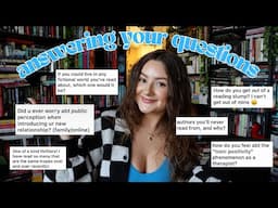 30K Q&A | answering your questions about unique book recs, being a therapist, my divorce + more