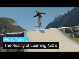 The Reality of Learning How to Spin 540s on Skis | Freestyle Skiing Airbag Training