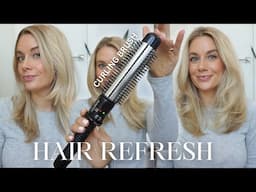 CURLING IRON BRUSH | How To: Hair Refresh | Quick & Easy Blowout