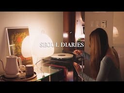 a quiet day in my life in Seoul🌿 ordinary joys, studying, new turntable ✨ cosy daily routine