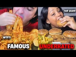 FAMOUS VS UNDERRATED mukbangers