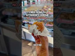 FREE KRISPY KREME TODAY ONLY!! 😱#krispykreme #shorts
