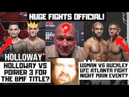 Holloway vs Poirier 3? Usman vs Buckley? Fiziev vs Bahamondes? HUGE FIGHTS! MMA News Reaction