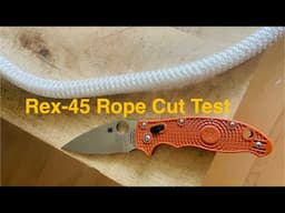 CPM Rex-45 - edge retention test