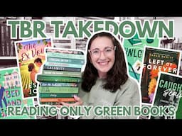 reading only green books from my tbr 💚🌿🦖 tbr takedown vlog