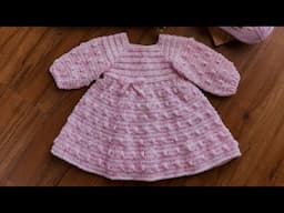 VESTIDO BEBÊ DE CROCHÊ BABY POP Simone Eleoterio