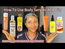 HOW TO USE BODY SERUMS AND BODY OILS IN 2025✅How to properly mix your body lotion #glowyskin