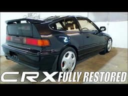 Full Restoration Of A Ruined Legend -   91 Honda CRX EF8