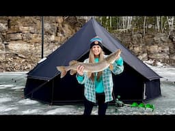 First Time Winter Camping! You won’t believe what’s in the hot tent!