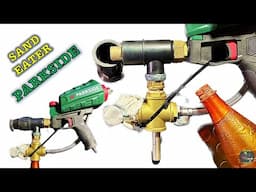 HO INVENTATO UNA SABBIATRICE DustLess a doppio Venturi con effetto ciclonico con Parkside