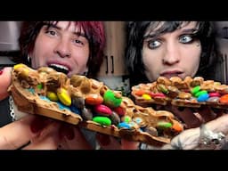 Making an M&M's Chocolate Bar! w/ Johnnie