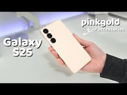 Samsung Galaxy S25 (Pinkgold) - Unboxing & Review | Camera | Aesthetic