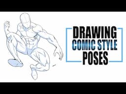 Drawing a Comic Style Pose Jumping into Action!