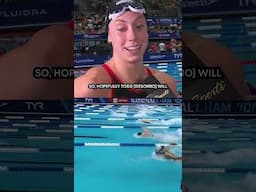 Gretchen Walsh shows LOVE for the 50m butterfly🏊🦋🤩