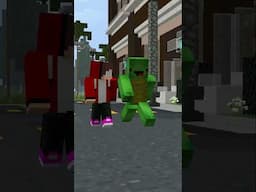SCARY MIMIC is watching JJ and Mikey - Maizen #jjmikey #maizen #minecraft