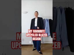 The most versatile upcycled blazer / a sustainable design #sustainablefashion #upcycledfashion