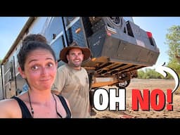 OFFROAD CARAVANNING FAIL - CYCLONE DAMAGE & VAN BREAKAGES AGAIN - PILBARA OUTBACK AUSTRALIA EP196