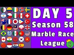 Marble Race League Season 58 Day 5 Marble Race / Marble Race King