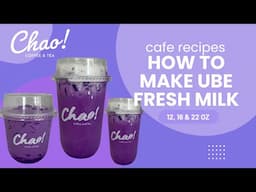 HOW TO MAKE UBE FRESH MILK