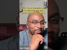 POV: Your vocal coach isn’t having it. #singer #singing #sing #karaoke #vocalcoach #vocals