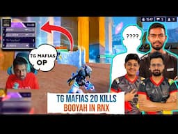 TG MAFIAS 20 KILLS BOOYAH IN ROCKY AND RDX  | RNX ME BOOYAH BY TG MAFIAS  | BOOYAH WITH NEW PLAYER ?