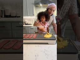 Sunday Morning As A 22YR Old Wife + Mom Of 2!👧🏽👶🏽☀️🥞 #christianmom