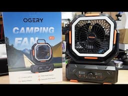 OGERY F11 Portable Camping Fan Light
