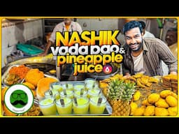 Nashik Food ke Must-Try : Krushnai Vada Pav & Samarth Pineapple Juice | Veggie Paaji