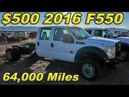 $500 Auction 2016 FORD F550 with a $50,000 SURPRISE