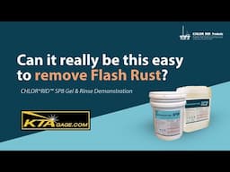 Remove Flash Rust with SP8 Gel & Rinse // Demonstration // KTAGage.com