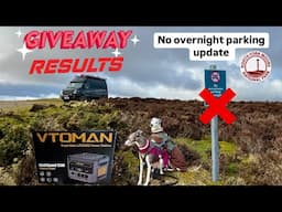 VTOMAN Giveaway Result & where have the “No Overnight Parking” signs gone? 🤔