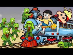Shinchan Zombie Train Escape! 😱