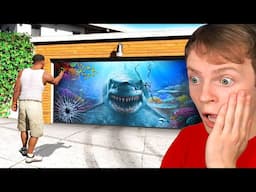 GTA 5 - Upgrading Franklin's GARAGE into a FISH TANK!