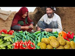 How This Afghan Couple Transformed Fresh Veggies into a Delicious Meal! 🇦🇫