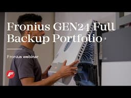 Webinar: Your Guide to the Fronius Backup Solutions Portfolio (AUS)
