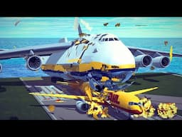 Realistic Plane Crashes Pilot POV and Passenger POV #2 | Besiege